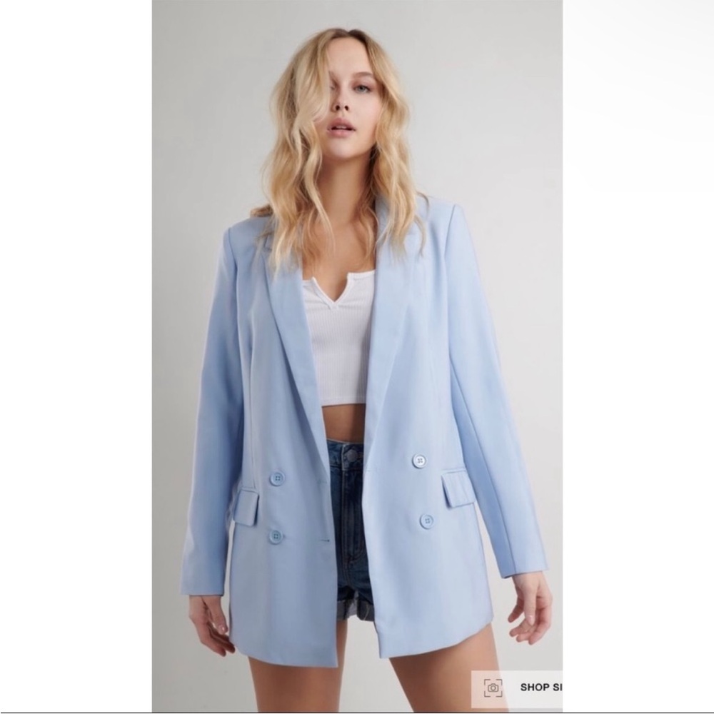 Garage blazer powder blue color nwt! size small